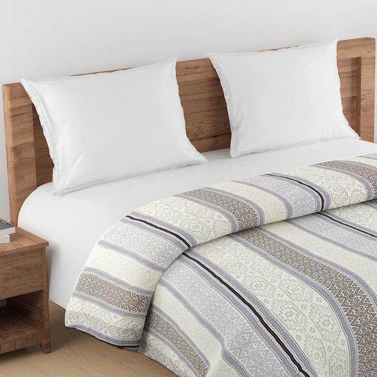 SWAYAM Ananda Cotton Geometric Print Double Comforter