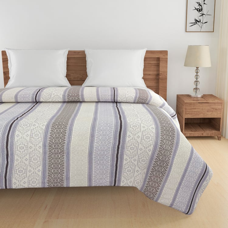 SWAYAM Ananda Cotton Geometric Print Double Comforter