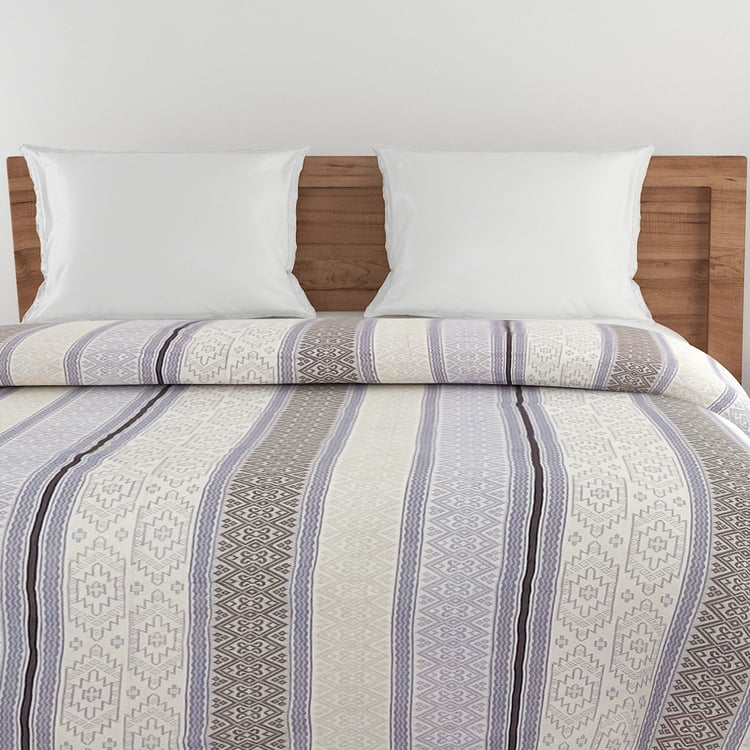 SWAYAM Ananda Cotton Geometric Print Double Comforter