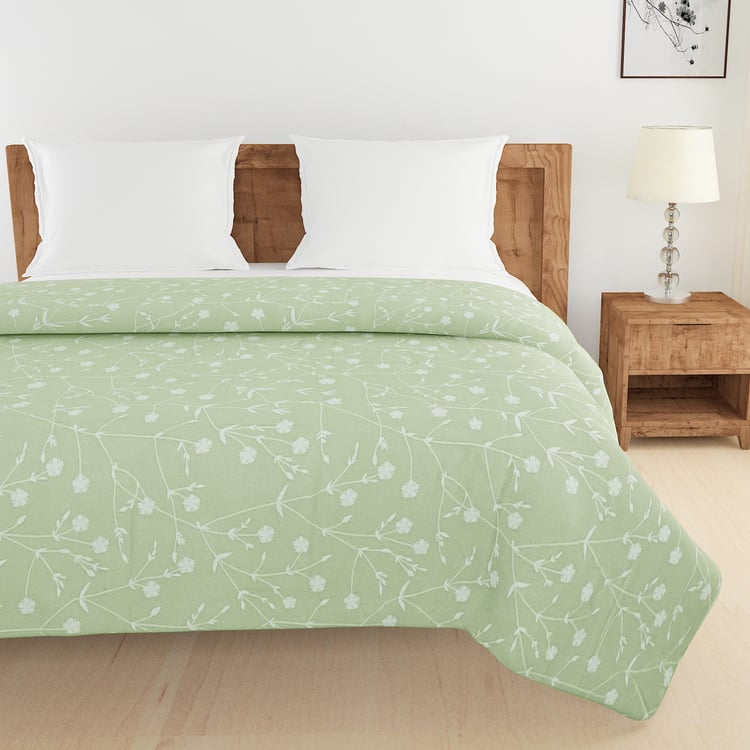 SWAYAM Ananda Cotton Floral Print Double Comforter