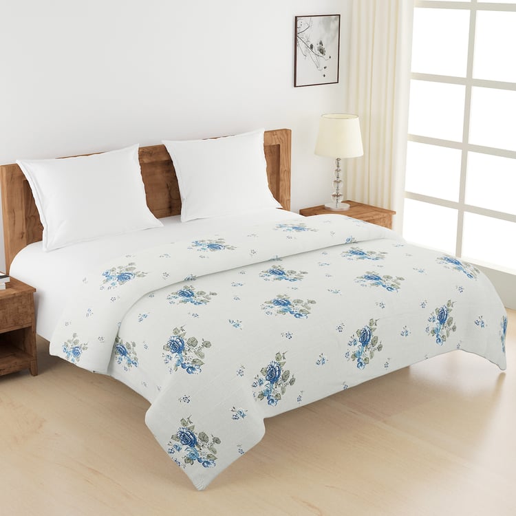 SWAYAM Ananda Cotton Floral Print Double Comforter