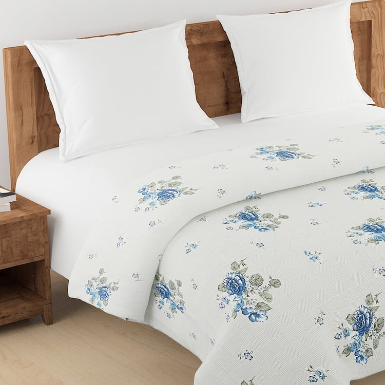 SWAYAM Ananda Cotton Floral Print Double Comforter
