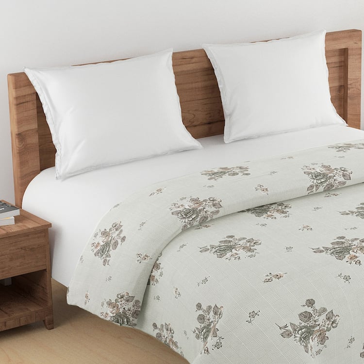 SWAYAM Ananda Cotton Floral Print Double Comforter