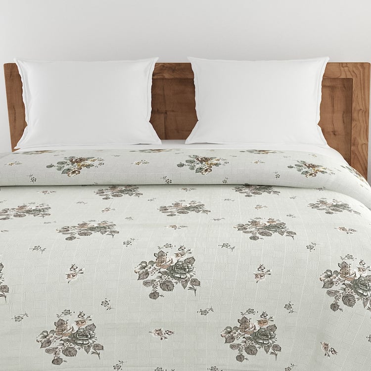 SWAYAM Ananda Cotton Floral Print Double Comforter
