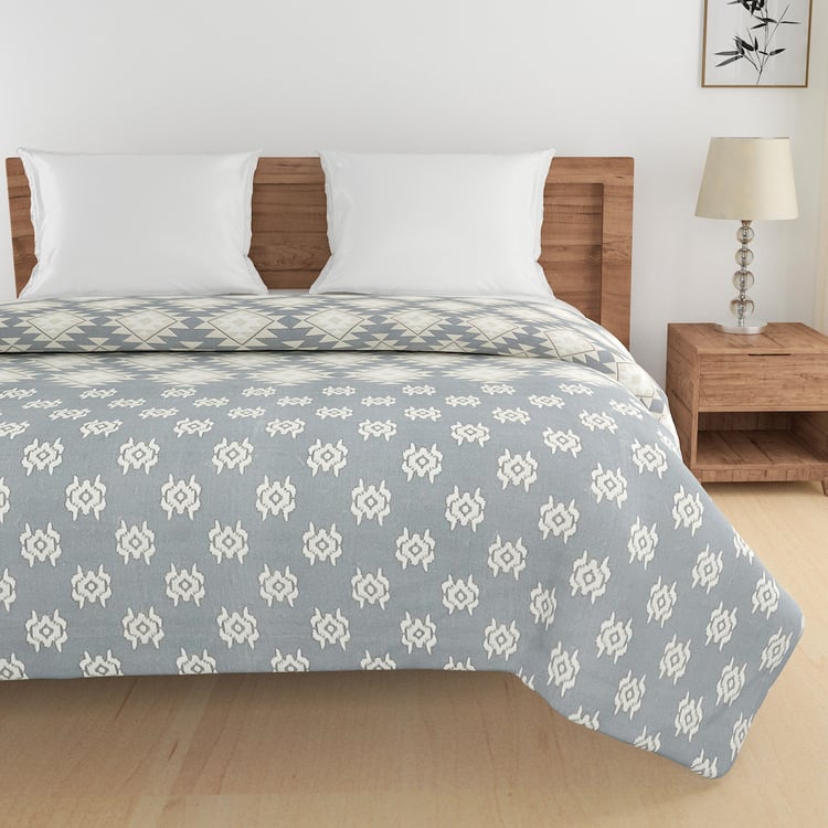 SWAYAM Ananda Cotton Ethnic Print Double Comforter
