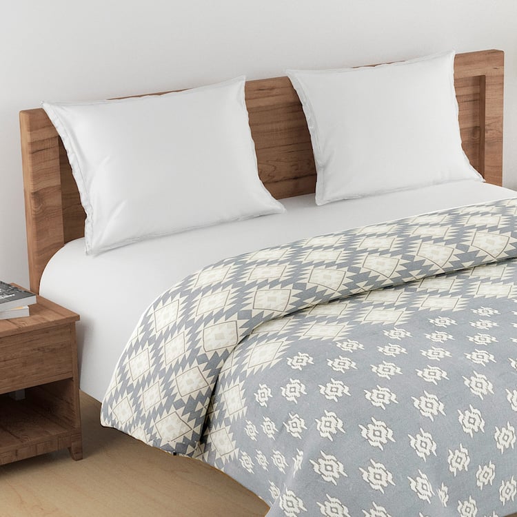 SWAYAM Ananda Cotton Ethnic Print Double Comforter