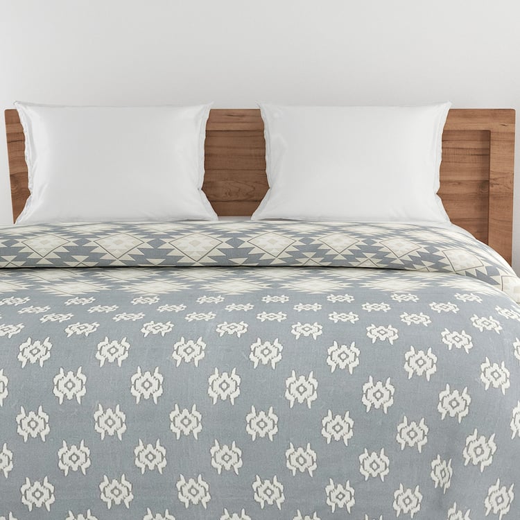 SWAYAM Ananda Cotton Ethnic Print Double Comforter