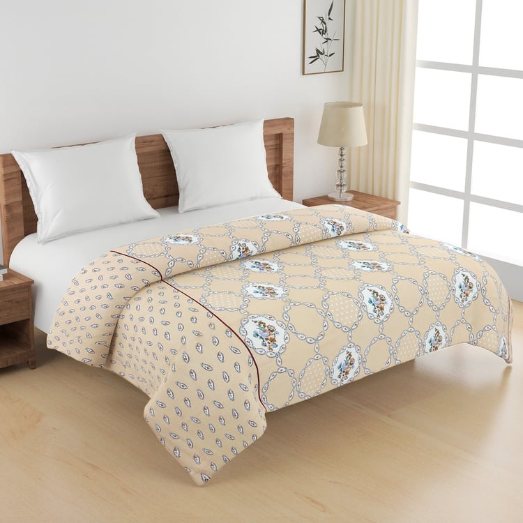 SWAYAM Sparkle Cotton Printed Double Comforter