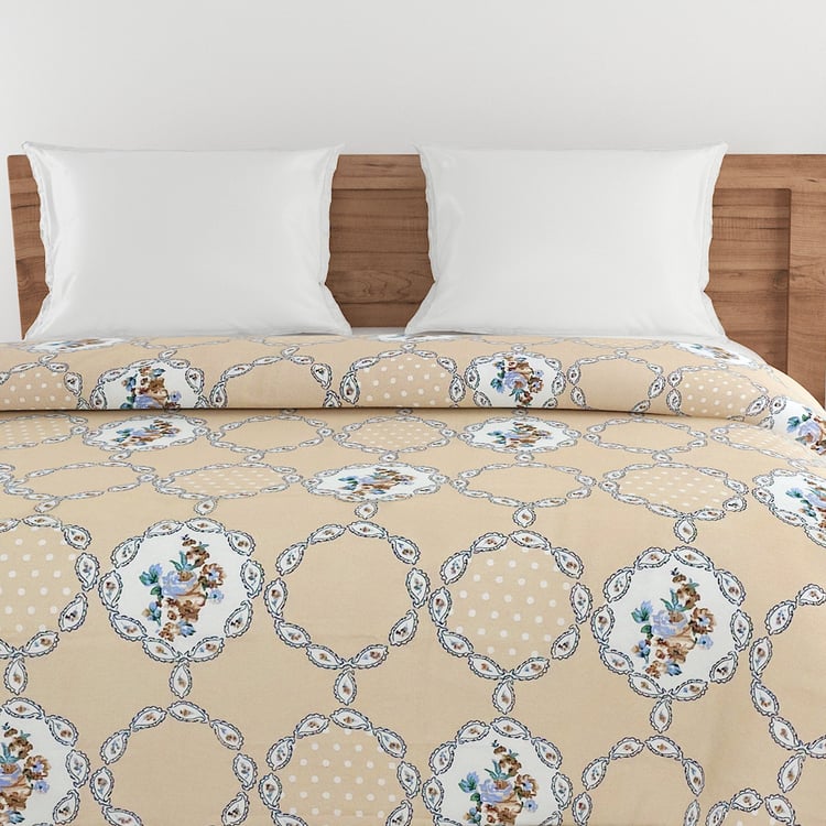 SWAYAM Sparkle Cotton Printed Double Comforter