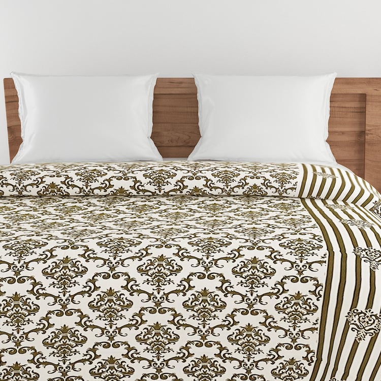 SWAYAM Veda Cotton Ethnic Print Double Comforter