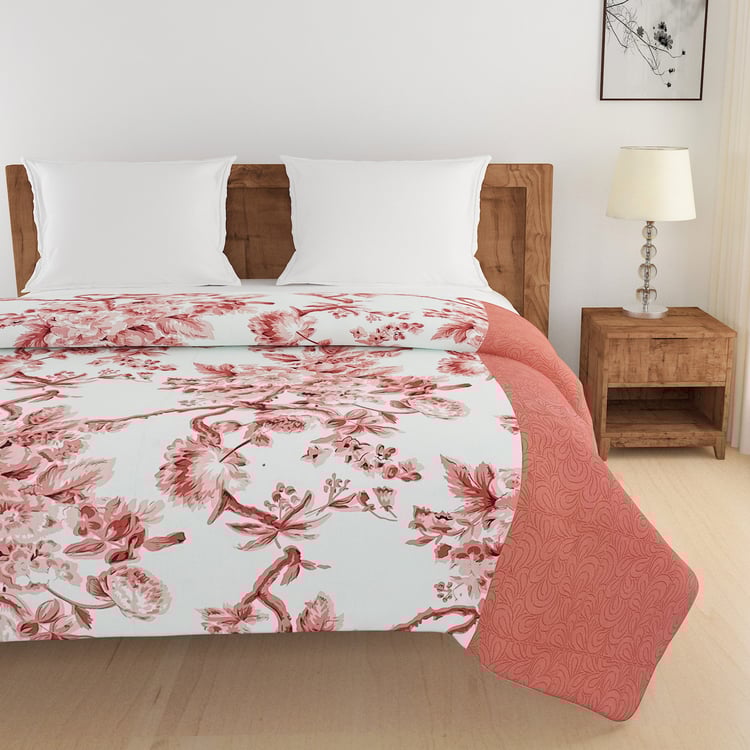 SWAYAM Veda Cotton Floral Print Double Comforter