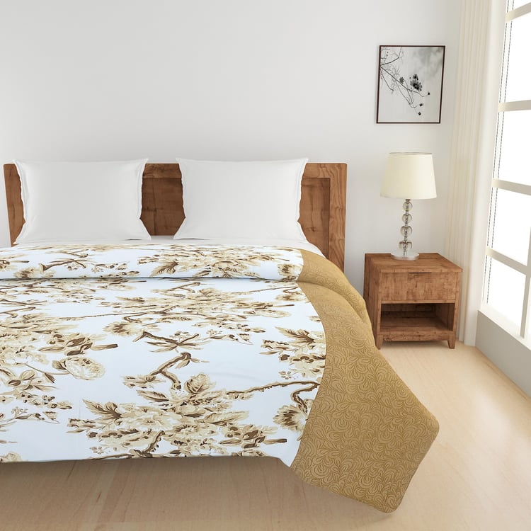 SWAYAM Veda Cotton Floral Print Double Comforter