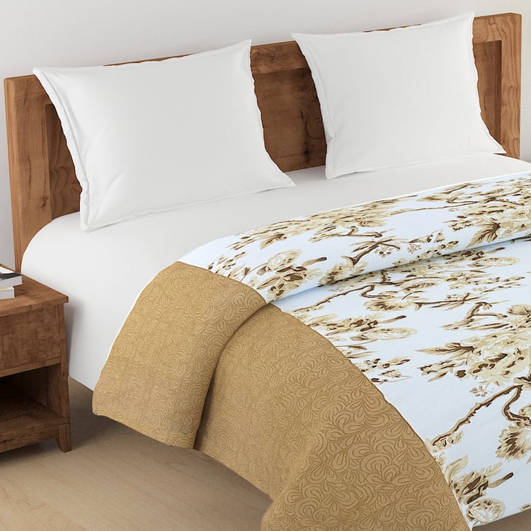 SWAYAM Veda Cotton Floral Print Double Comforter