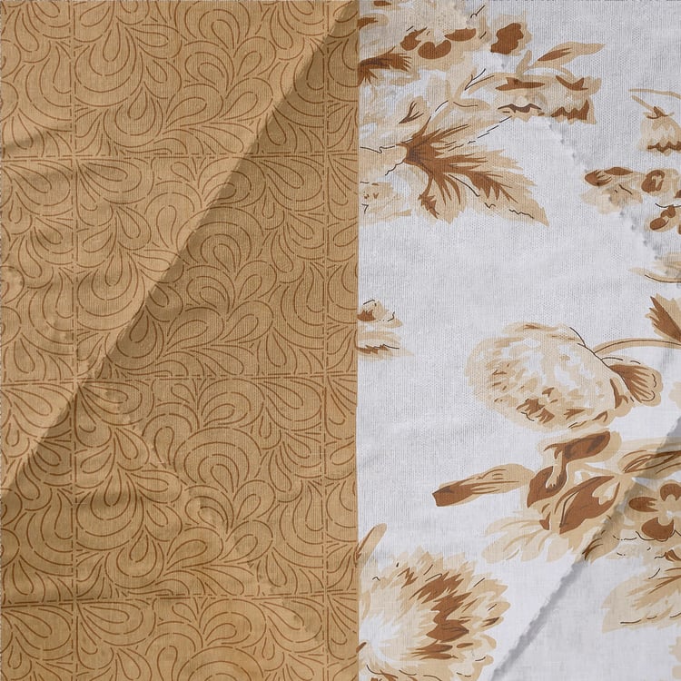 SWAYAM Veda Cotton Floral Print Double Comforter