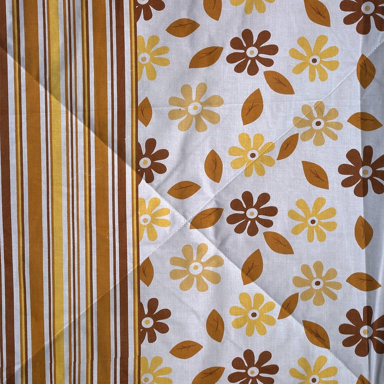 SWAYAM Veda Cotton Floral Print Double Comforter