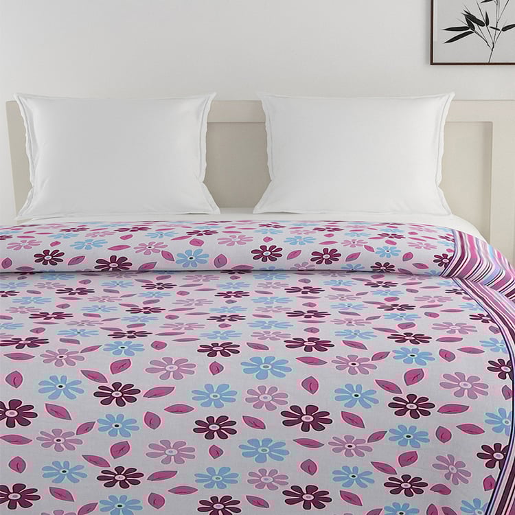SWAYAM Veda Cotton Floral Print Double Comforter