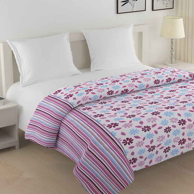 SWAYAM Veda Cotton Floral Print Double Comforter