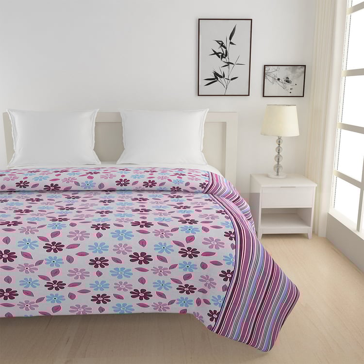 SWAYAM Veda Cotton Floral Print Double Comforter