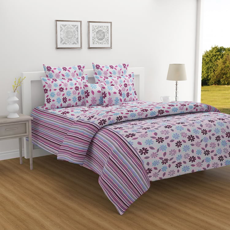SWAYAM Veda Cotton Floral Print Double Comforter
