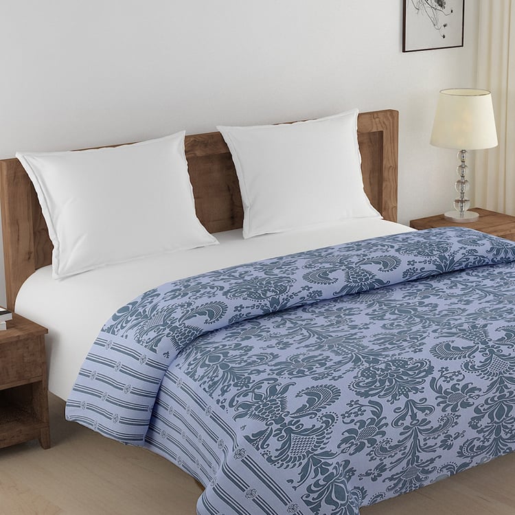 SWAYAM Veda Cotton Ethnic Print Double Comforter