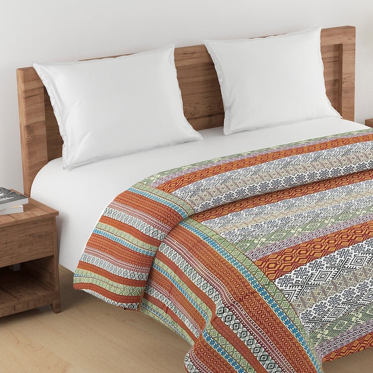 SWAYAM Veda Cotton Ethnic Print Double Comforter