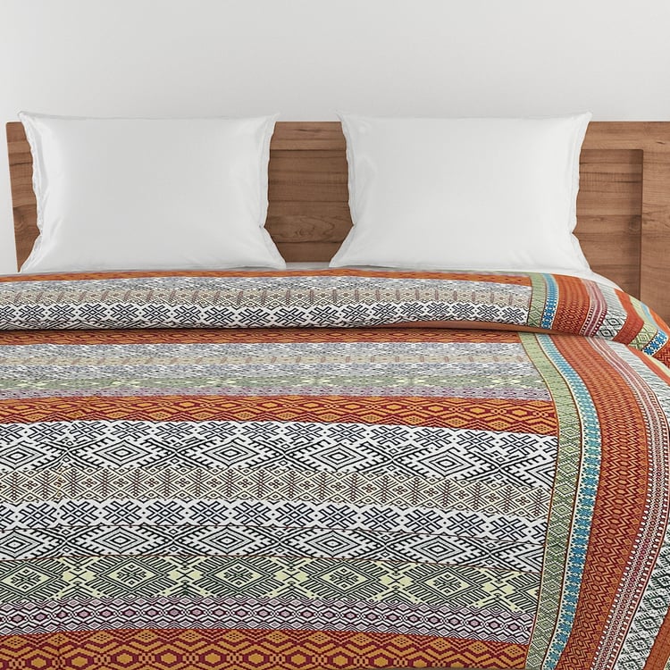 SWAYAM Veda Cotton Ethnic Print Double Comforter