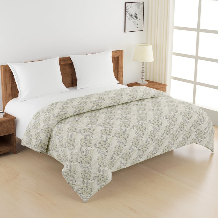 SWAYAM Veda Cotton Floral Print Double Comforter