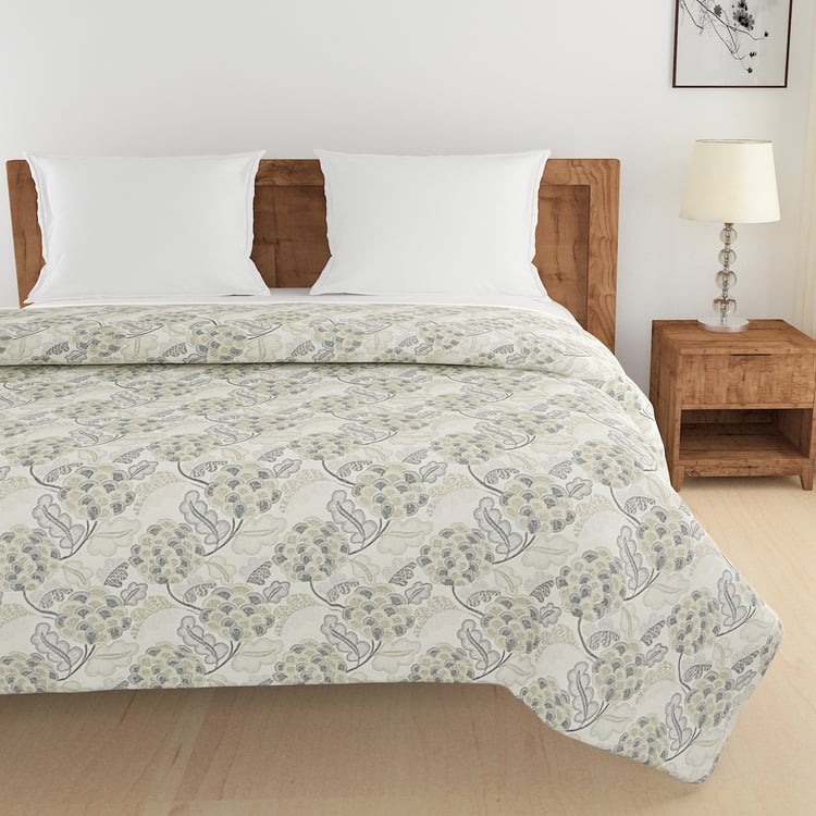 SWAYAM Veda Cotton Floral Print Double Comforter