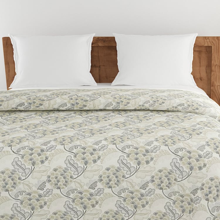 SWAYAM Veda Cotton Floral Print Double Comforter