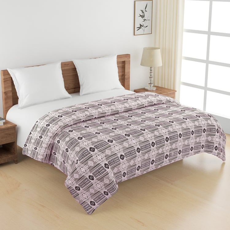 SWAYAM Veda Cotton Ethnic Print Double Comforter