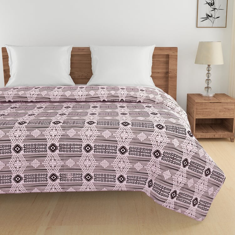 SWAYAM Veda Cotton Ethnic Print Double Comforter