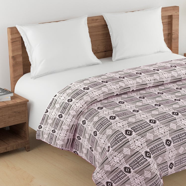 SWAYAM Veda Cotton Ethnic Print Double Comforter