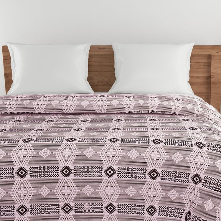 SWAYAM Veda Cotton Ethnic Print Double Comforter