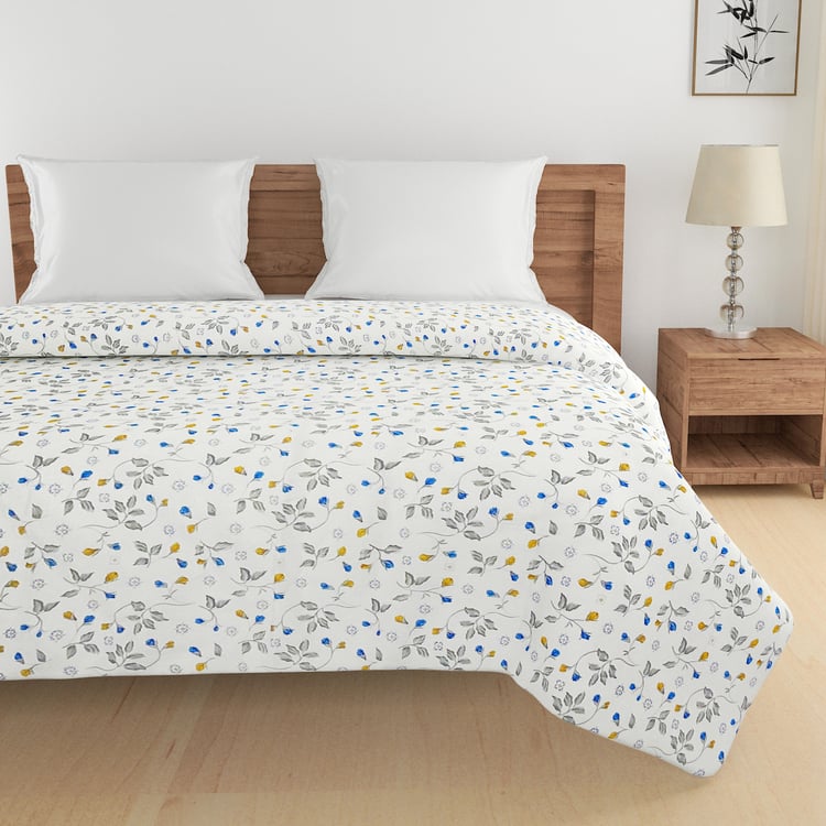 SWAYAM Veda Cotton Floral Print Double Comforter