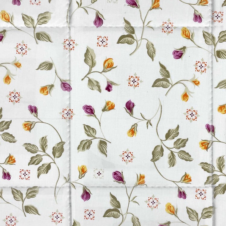 SWAYAM Veda Cotton Floral Print Double Comforter
