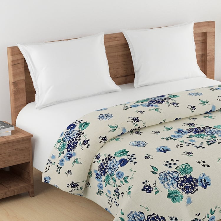 SWAYAM Veda Cotton Floral Print Double Comforter