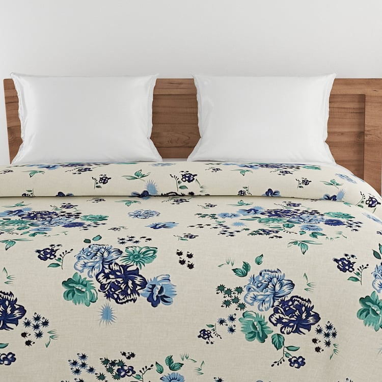 SWAYAM Veda Cotton Floral Print Double Comforter