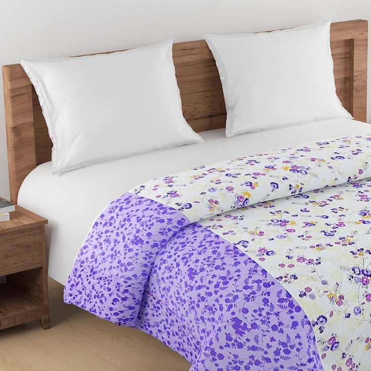 SWAYAM Veda Cotton Floral Print Double Comforter