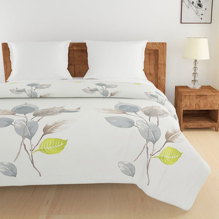 SWAYAM Zinnia Cotton Floral Print Double Comforter