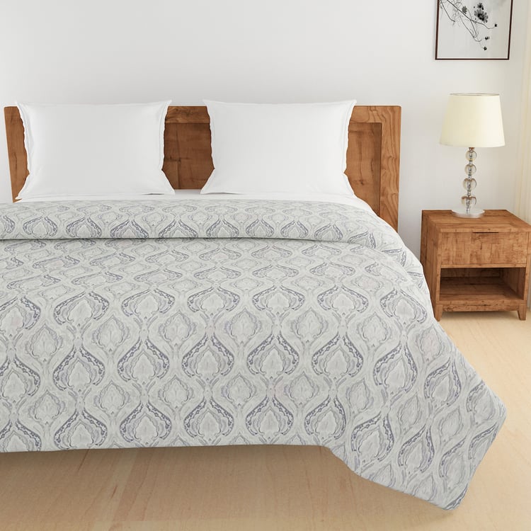 SWAYAM Zinnia Cotton Ethnic Print Double Comforter