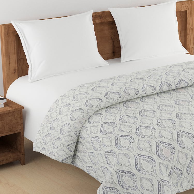 SWAYAM Zinnia Cotton Ethnic Print Double Comforter