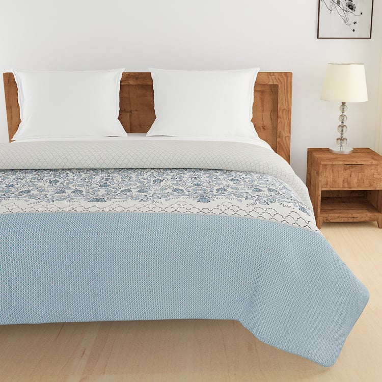 SWAYAM Zinnia Cotton Ethnic Print Double Comforter