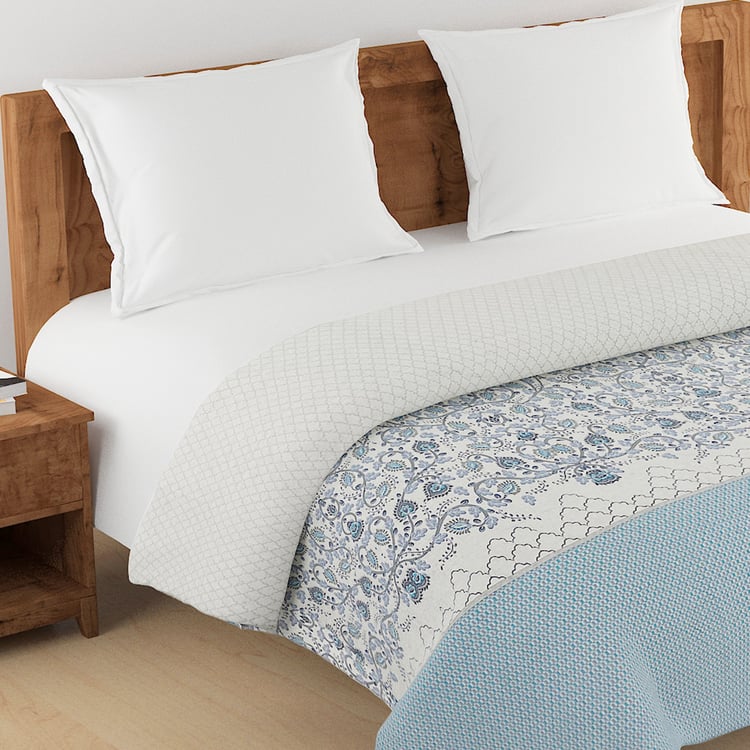 SWAYAM Zinnia Cotton Ethnic Print Double Comforter
