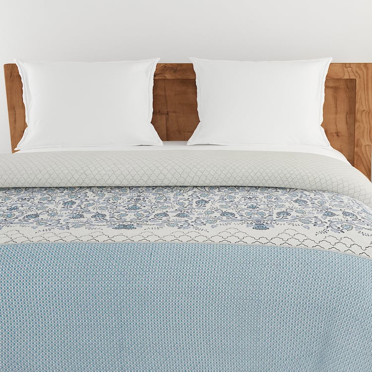 SWAYAM Zinnia Cotton Ethnic Print Double Comforter