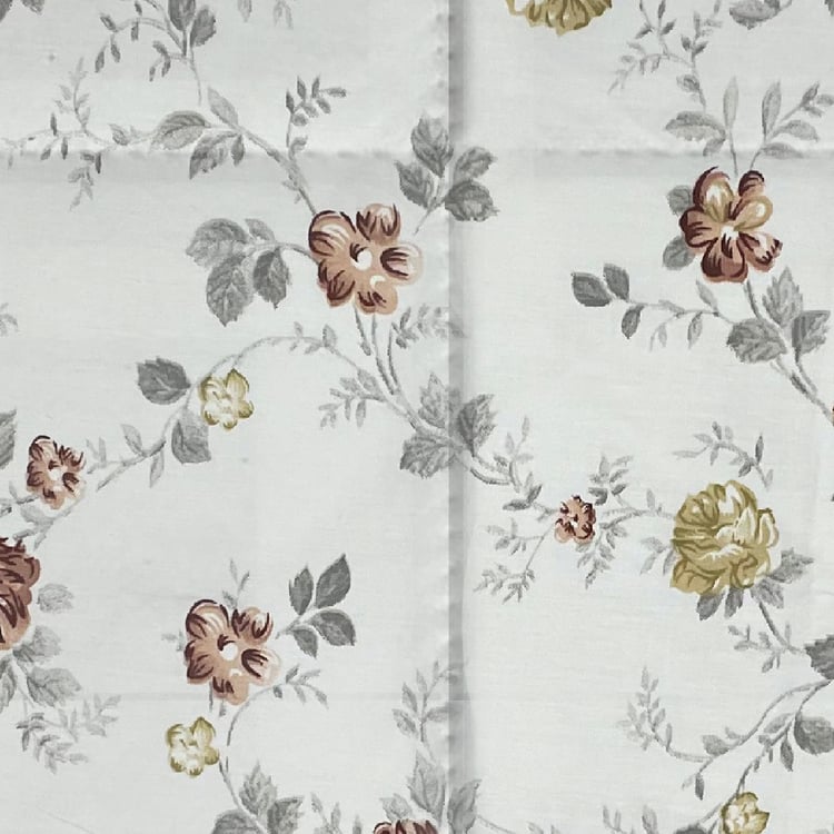 SWAYAM Zinnia Cotton Floral Print Double Comforter