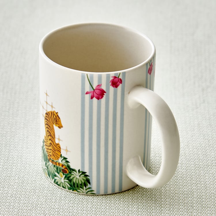 Buy Niko Swiss Set of 4 Stoneware Coffee Mugs - 340ml from Home