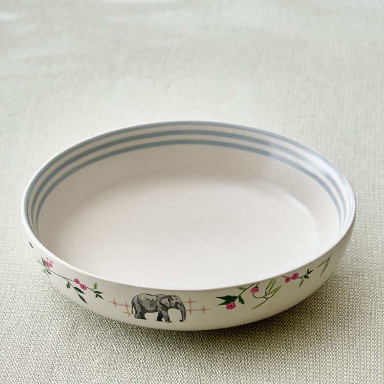 Niko 4Pcs Stoneware Printed Pudding Set