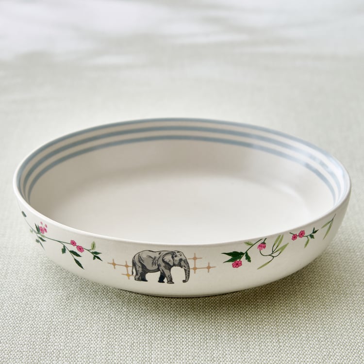 Niko 4Pcs Stoneware Printed Pudding Set