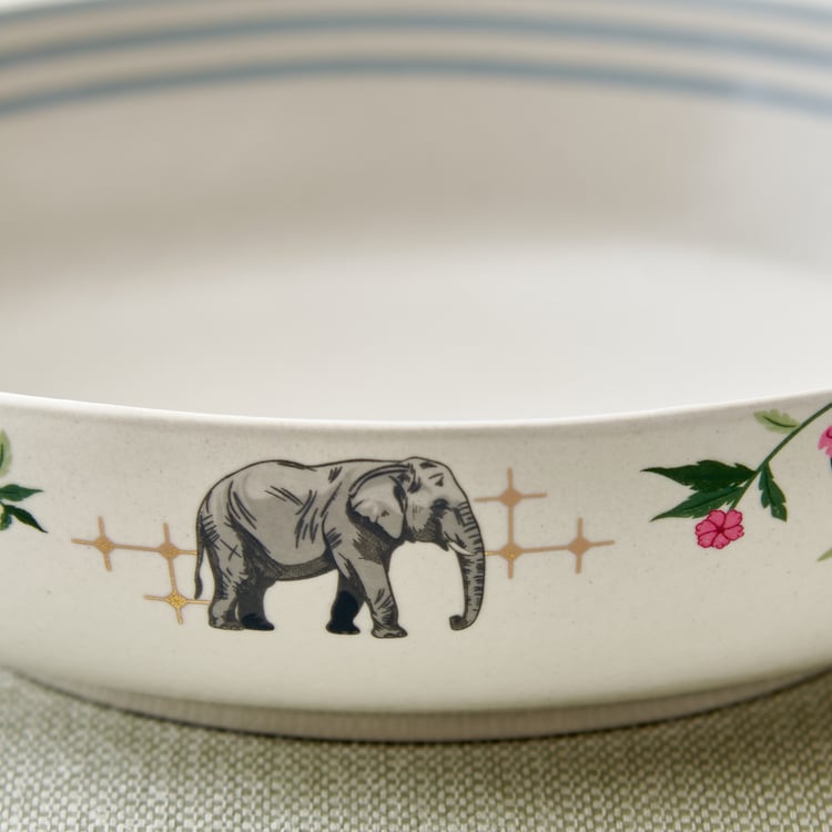 Niko 4Pcs Stoneware Printed Pudding Set
