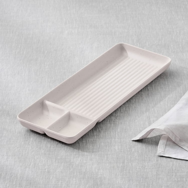 Corsica Silvano Melamine Chip and Dip Platter - 31x11cm